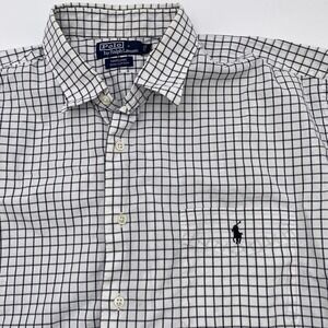 Polo Ralph Lauren Marlowe Blue Checked Button Down L/S Shirt Mens XL Pony